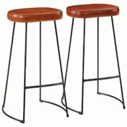 VidaXL Tabourets De Bar Gavin Lot De 2 44x37,5x78 Cm - rouge 358922 VidaXL Tabourets De Bar Gavin Lot De 2 44x37,5x78 Cm - rouge 358922
