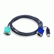 Aten 2l-5203u câble kvm vga usb, noir, 3 m_0