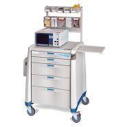 Avalo med / surg - chariot médical - capsa healthcare - grande zone de travail