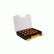 Boîte de Rangement 20 compartiments Amovibles - Organiseur Transparent Multifonction pour Petites Pièces Vis, Boulons VITO - noir 5604612740597 Boîte de Rangement 20 compartiments Amovibles - Organiseur Transparent Multifonction pour Petites Pièces Vis, Boulons VITO - noir 5604612740597