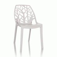 Chaise visiteur / Chaise à coque ARTIFO TRI Plastique blanc hjh OFFICE - blanc plastique polypropylène 729446