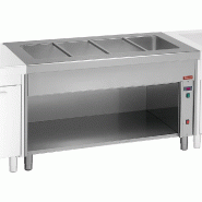 Diamond - Élément bain-marie sur meuble ouvert 2x GN 1/1 - réf. S80/BT08 - AKS-S80/BT08