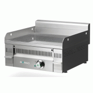 Fry-Top électrique EURO-CROM rainurée en CHROME - L600 | Mainho - PCRR60ET