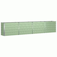Helloshop26 - Jardinière design moderne extérieur 480 x 50 x 45 cm en acier galvanisé vert pastel 02_0059282 - vert acier 3000241046048