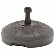 Helloshop26 - Socle de parasol 45 x 28 cm stable résistant aux intempéries jardin extérieur en plastique marron 02_0045955 - marron 3000233975011