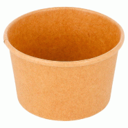Pot à glace en carton kraft 120ml Ø7,7x4,7cm - par 2000