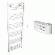 Sèche-Serviettes MAHANA Galbé Mixte 301W + kit Elec 300W en acier blanc - Thermador - MAH500700GM_0