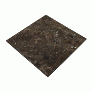 Stamp Reverdy Plateau Marbre véritable 60x60 Marron - 3661365004842