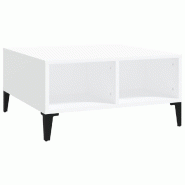 VidaXL Table basse blanc 60x60x30 cm bois d'ingénierie Modèle Atlas Master Pro Plus - 805986