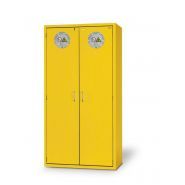 148564w - armoire de sécurité coupe-feu g 901 - denios - avec 3 étagères, portes battantes, jaune