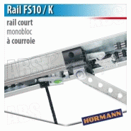 435210 - rail moteur hörmann - fs 10 / k - courroie - monobloc