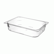 Bac glace polycarbonate, HENDI, 5L, Transparent, 360x250x(H)80mm - transparent matière synthétique 807057