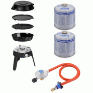 Cadac Barbecue Gaz + Détendeur Pour Cartouche + 2 Cartouches De Gaz Usage Non Intensif Cadac - noir 3665476739518