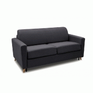 CANAPÉ VIRGOLA CONVERTIBLE EXPRESS MATELAS 16 CM SOMMIER LATTES 160 CM TISSU TWEED GRIS ANTHRACITE CANAPÉ VIRGOLA CONVERTIBLE EXPRESS MATELAS 16 CM SOMMIER LATTES 160 CM TISSU TWEED GRIS ANTHRACITE