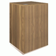 Comptoir Vertigo T01 avec tiroir MDF naturel et olivier 60x60x93cm