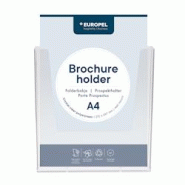 Europel Porte-brochures ou Présentoir Mural A4 - 10 pièces - plastique 8713931590770 Europel Porte-brochures ou Présentoir Mural A4 - 10 pièces - plastique 8713931590770