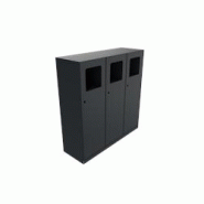 Euroterrasse Poubelle trimy 3x50l 3 seau acier galva 3x50l metal gris 7016 - gris métal 40508 Euroterrasse Poubelle trimy 3x50l 3 seau acier galva 3x50l metal gris 7016 - gris métal 40508