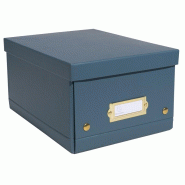 Exacompta - Ref. 62253E - Carton de 5 boîtes de rangement Néo Déco - livrées à plat - faciles à monter grâce aux boutons pression - format A5 -