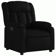 Fauteuil inclinable électrique Noir Similicuir Modèle Servessa - 8721012177383