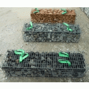 Gabion pret a poser 0.5m3 de couleur : 2mx0.5mx0.5m