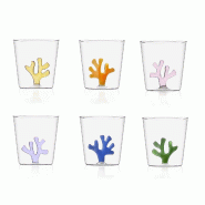 Ichendorf - Ensemble de 6 verres à eau à verre CORAL REEF - Conçu par Alessandra Baldereschi - 7427266698568