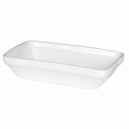 In Situ - Ravier Rectangulaire Empilable en porcelaine blanc 25 cl 14 cm x 9 cm - boite de 10 - blanc porcelaine 051465