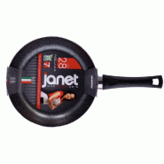 Mamù Poêle à sauter en aluminium antiadhésive, résistante aux rayures et sans PFOA, avec une poignée de 28 cm JANE2PADATXXXX28 - argenté alumin