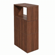 Meuble de salle de bain étroit avec étagères ouvertes et rangements, armoire de rangement, 110 x 60 x 25 cm【BGG-CC】 - 0784931051620