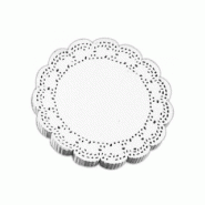 Napperons papier blancs x 250 unités diam. 16,5 cm Napperons papier blancs x 250 unités diam. 16,5 cm
