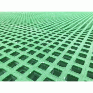Plaque caillebotis vert - 3000x1000 mm - Épaisseur 30 + 3.2 mm - Référence 87API301030.PLV