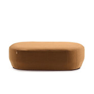 Pouf ovale tapissé BRISA L 121 cm