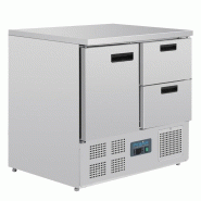 Table réfrigérée positive 1 porte 2 tiroirs Série G 240L U637 Polar