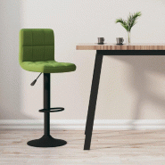 Tabouret de bar Vert clair Velours Modèle Aero Vision Pro - 334296
