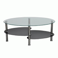 VidaXL Table basse avec design exclusif Noir  Modèle Atlas Pro - 240509