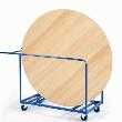 CHARIOT POUR TABLE RONDE FINITION EPOXY BLEU RAL 5005 CHARIOT POUR TABLE RONDE FINITION EPOXY BLEU RAL 5005