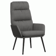 Décoshop26 - Fauteuil lounge chaise de canapé design moderne en tissu gris clair DEC026662 - gris 3000255942237