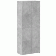 Décoshop26 - Meuble de bureau armoire de rangement bureau 60 x 32 x 153 cm bois d'ingénierie gris DEC024479 - gris 3000254727231 Décoshop26 - Meuble de bureau armoire de rangement bureau 60 x 32 x 153 cm bois d'ingénierie gris DEC024479 - gris 3000254727231