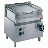 Diamond - Sauteuse gaz basculante, cuve ‘’Duomat’’ 60 litres, sur meuble - réf. G17/BRI8-N - gris inox AKS-G17/BRI8-N