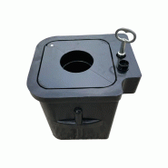 Fourreau verrouillable pour potelet Ø76 mm mémoire de forme