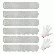 Helloshop26 - Jardinière surélevée en métal galvanisé 600 x 110 x 22 cm forme personnalisable durable au style rustique en métal 20_0012219 - 30