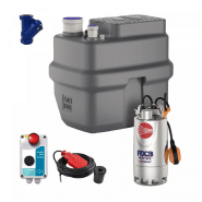 Kit Station De Relevage 220v Pedrollo Sar 100l Vortex Rxm320 - Complet 6 M3/h