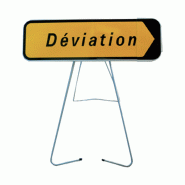 Panneau temporaire KD22 - Déviation (Gauche ou droite) Panneau temporaire KD22 - Déviation (Gauche ou droite)
