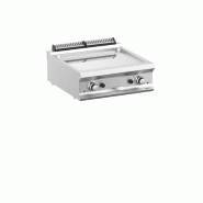 Plancha gaz - plaque lisse en chrome - 14 Kw - modèle FTBG77TLC - Gamme DOMINA PRO 700_0