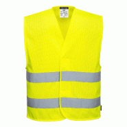 Portwest Gilet 2 bandes Hi-Vis MeshAir Jaune S/M - S/M jaune multi-matériau 5036108316830