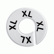 Séparateur de Taille XL - Lot de 10 - Plastique Léger Résistant - Ø4cm - Blanc et Noir