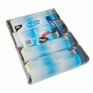 Starpak 80 Sacs de revêtement pour bacs à ordures 120 l 110 cm x 90 cm noir - noir plastique polypropylène 11038