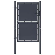 Vidaxl portail de jardin acier 100x150 cm anthracite 144520