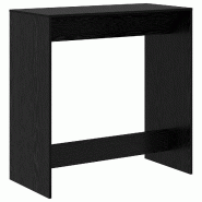 VidaXL Table de bar Chêne noir 102 x 50 x 103,5 cm Bois d'ingénierie Modèle Helios Panorama Balcon - 8003920
