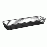 APS Panier GN 2/4 -URBAN-53 x 16,2 cm, H : 7,5 cm - noir métal 30416