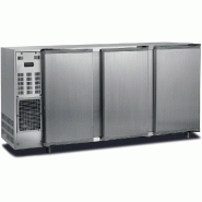 Arrière-bar réfrigéré inox 3 portes pleines température +2/+8 °c et... - PFGB177I